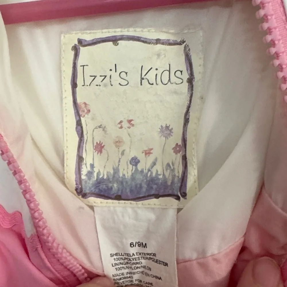 Pink and White Floral Izzi’s Kids Hooded Jacket